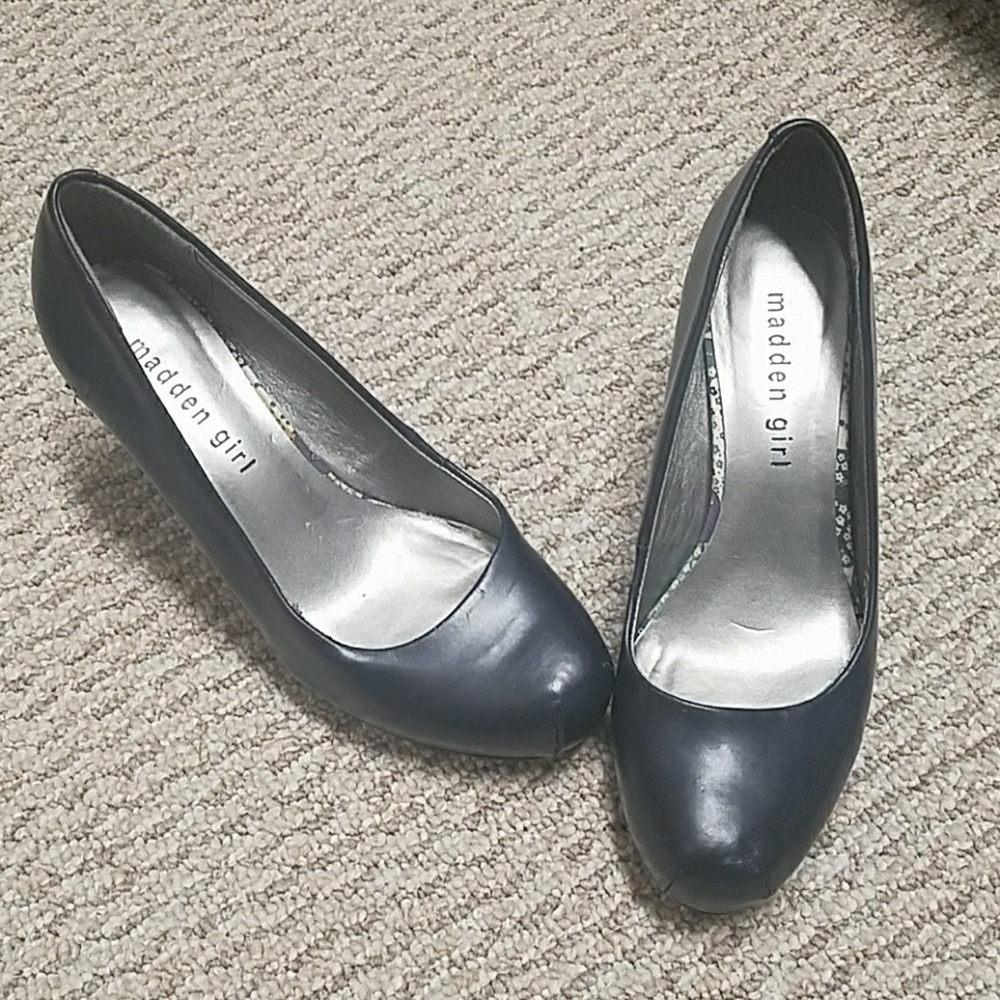 Navy Blue Madden Girl Heels 6.5